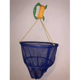 Children's Crab Fishing Drop Net, 10m line, Blue or Pink (blue)