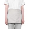 GNEGNI 3 Pockets Waist Apron-Waitress Waiter Server Apron Short Half