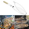 QWORK 2 Pack Stainless Steel Fish Grill Basket with Detachable