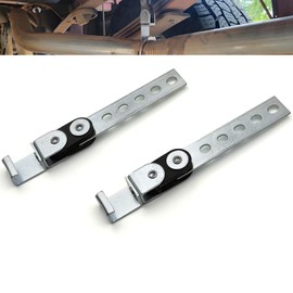 OKQX 2-Pack Heavy Duty Exhaust Hanger Bracket - Galvanized Heavy Duty Universal Exhaust Pipe Hangers with Swivel Open End Design for RV, Trucks & Automotive Customization