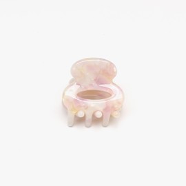 QinGoo Mini Small Hair Clip, Hair Claw Bangs, Hair Accessories, Simple, Korean, Women's, 1 Piece (1.0 x 1.0 inches (2.6 x 2.6 cm), Light Purple)