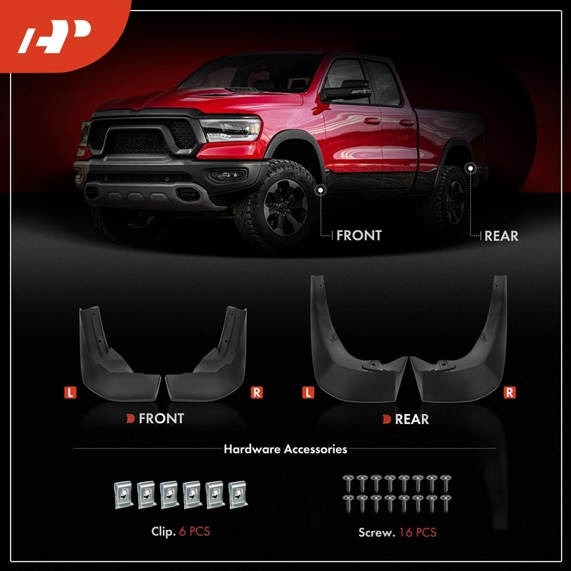 A-Premium Mud Flaps Compatible with Honda Passport 2019-2024 & Pilot