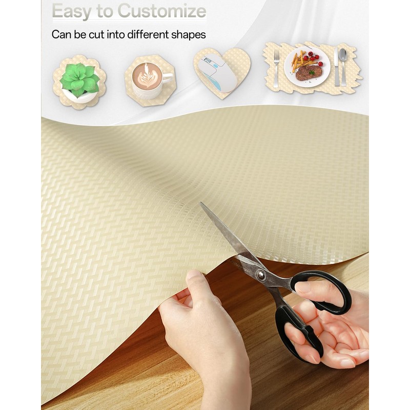 Revestimientos para estantes para armarios de cocina, 306 Beige