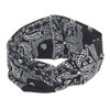 DINPREY Assorted Paisley Print Wide Bandana Knot Headbands Criss Cross