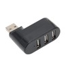Jectse USB Splitter, 3 Port USB 2.0 Hub 180° Rotatable
