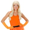 Neon Long - Orange Lace Lycra & Neon Gloves for