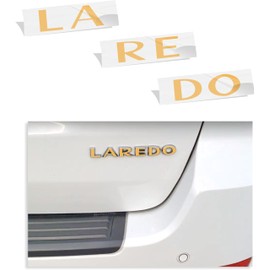 Reflective Concepts - Laredo Emblem Overlay Decal Sticker - Fits: 2005-2021 Jeep Grand Cherokee Laredo - (Color: Reflective Gold)