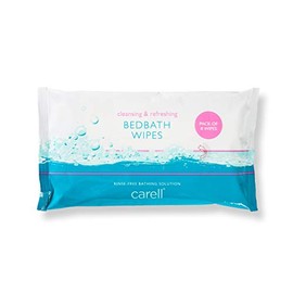 Carell CBB8 Bed Bath Wipes - Easy to use, Containing Aloe Vera - Dermotologically Tested, Alcohol-Free - Pack of 8 Wipes