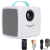 EZONEDEAL Stable Performance Wide Application 1080P HD Mini Video Projector