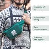 TruHemp Hemp Fanny Pack, Green – Adjustable Strap Multi-Pocket Waist