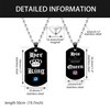 JunyiDIY Her King His Queen Couples Necklace Set - Stainless