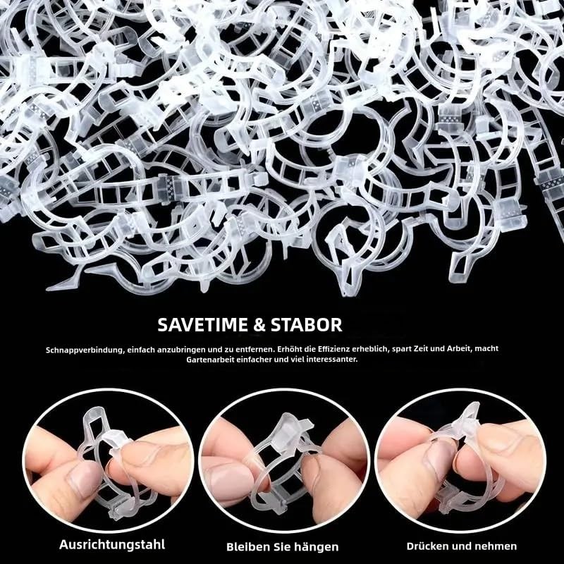 YZMXIY Pack of 100 Plant Clips, Tomato Clips, Plastic Tomato