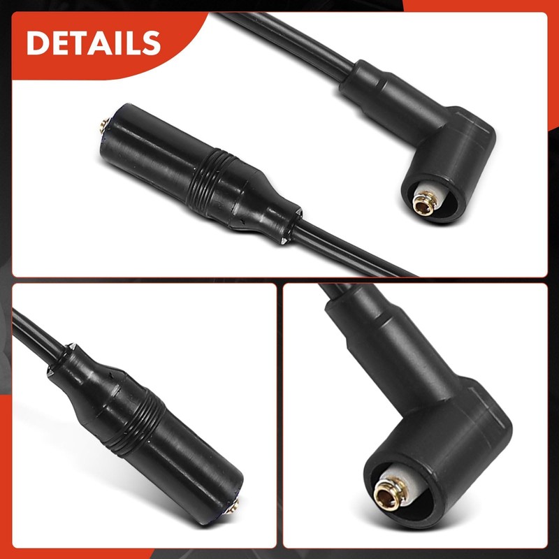 A-Premium - 5 cables de bujía compatibles con Volkswagen Jetta,