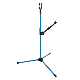 Archery Recurve Bow Stand Holder Adjustable Fiberglass Archery Bow Stand for Recurve Bows Compound Bows Longbow Blue