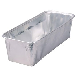 Wertpack Aluminium Moulds for Meat Cheese, Liver Cheese Mould, Aluminium, Silver, 500 g, 189 x 86 x 50 mm, Pack of 100