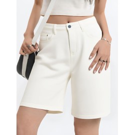 EMMIOL Women Jorts Baggy Jeans Jorts Outfits Mid-Low Waisted Denim Y2K Shorts Summer Hot Short Pants Streetwear