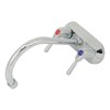 Sink Faucet 2 Handle 2 Holes Deck Plate Design Hot