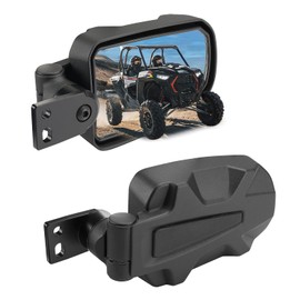 KEMIMOTO UTV Side Mirrors, Adjustable Surface Folding Aluminum Special Clamp Side View Mirrors Compatible with 2014-2023 Polaris RZR XP 900 1000 Turbo Trail UTV Bolt Mount Accessories #2881198