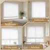 No Drill Cellular Shades Light Filtering Honeycomb Blinds 35Wx48H White