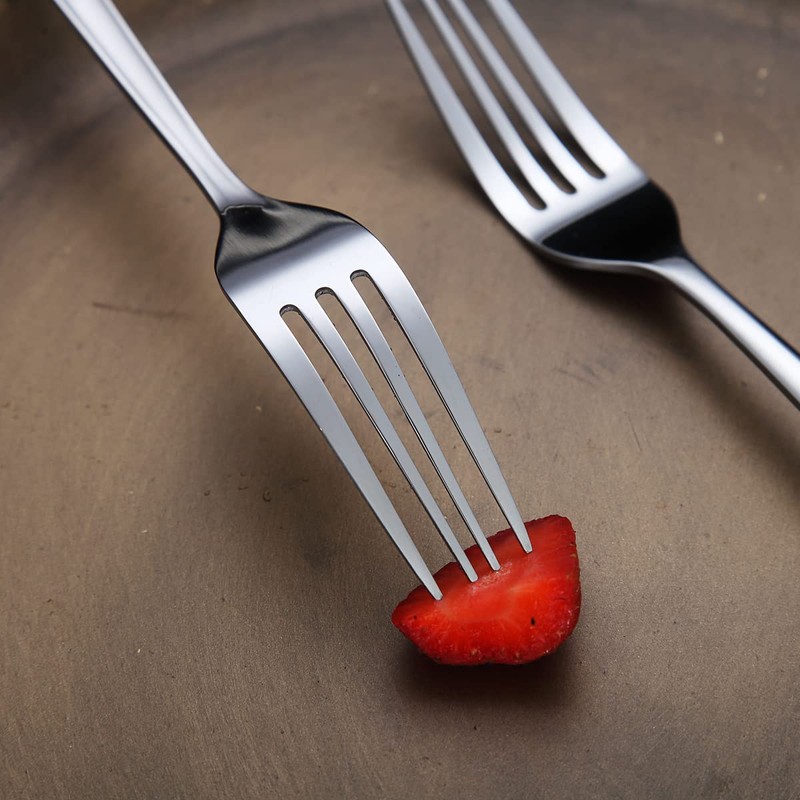 Dinner Forks 6 Pieces, Kyraton Stainless Steel 21.5cm Table Forks