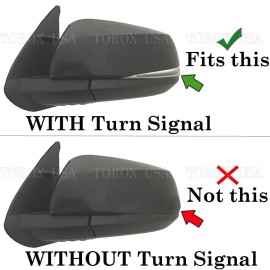 Torox For 2021-2023 Toyota Tacoma PASSENGER Side Mirror COVER Cap W/TSH 6X3 LUNAR ROCK