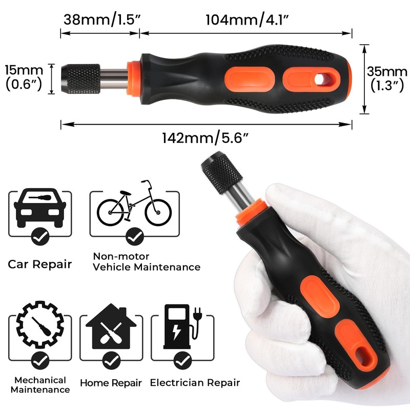 Torx Bit Set with Bit Driver Hakkin 14Pcs Tamper Proof