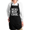 Real Men Cook Kitchen BBQ Grilling Cooking Graphic Apron with