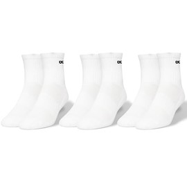 Pair of Thieves BOWO Dry Cushion Ankle Socks – 6 Pack White/Black – Moisture-Wicking, Breathable, and Durable Socks for Comfort and Performance, White/Black, One Size