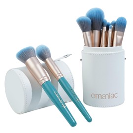 OMANIAC Makeup Brush Set 20Pcs with Storage Case.Used for Powder,Foundation,Highlight,Eye Shadow,Concealer,etc.Suitable for Makeup Beginners,Best Gift for Women/Girls（Blue）