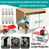 8 Pack Magnetic Cabinet Door Catch, Ultra Thin Adhesive Cabinet