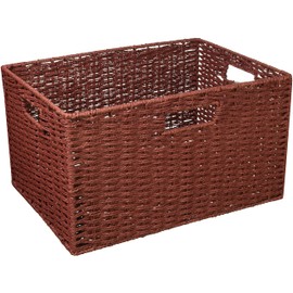 Chidorisangyou Basket, Red, 14.2 x 10.2 x H7.9 inches (36 x 26 x 20 cm)