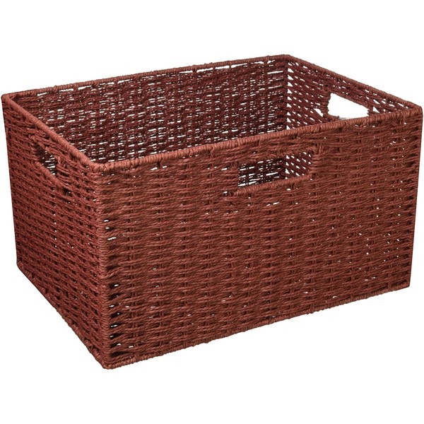 Chidorisangyou Basket, Red, 14.2 x 10.2 x H7.9 inches (36