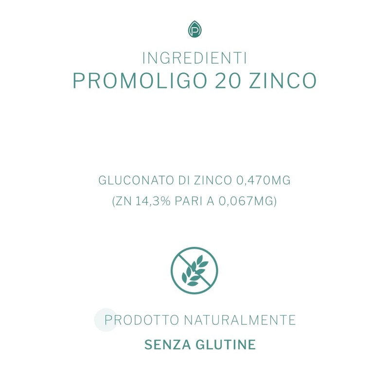Promoligo 20 - Zinco - Oligoelementi Essenziali - Zinco -