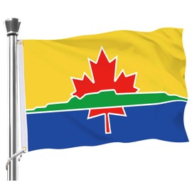 Thunder Bay Flag,3x5 FT Canadian City Thunder Bay Flag,36x60 Inch Large Digitial Double-Printed Durable 150D Thick Polyester Decorations with 2 Brass Grommet