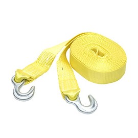 SmartStraps 30’ Tow Strap with Hooks, Yellow– 9,000lb Break Strength, 3,000lb Safe Work Load – Recover Stuck Vehicles and Small Machinery - Ideal for Home, Auto, Commercial and Recreational Use