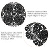 sourcing map 4 Pcs 18x12 Inch Handmade Crochet Doilies, Polyester