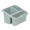 Wham Silver Sage High Grade Plastic Sink Tidy Cutlery Drainer
