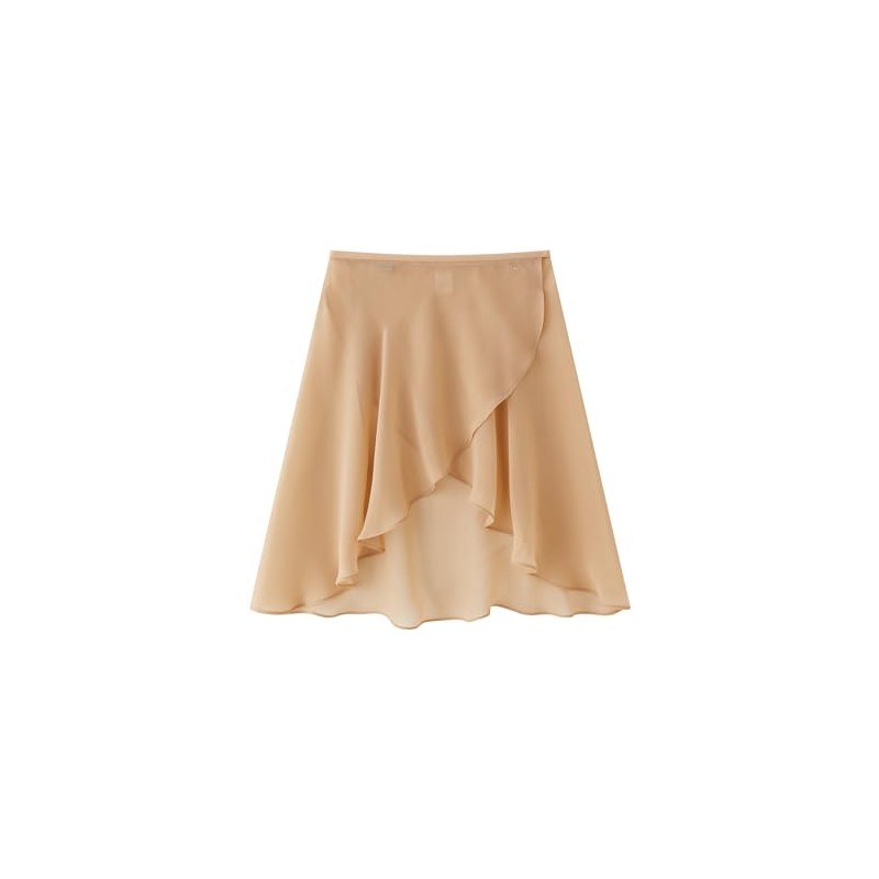 Tacherlia Women's Ballet Skirt, Wrap Skirt, Chiffon Ska, Short Front