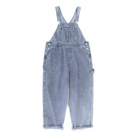 Rolanko 130-170 Children's Clothing, Girls, Denim, Overalls, Kids, Jeans, Loose, Wide, Blue, blue (light)