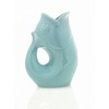 Gurgle Pot Aqua 9 1/2 Inches High