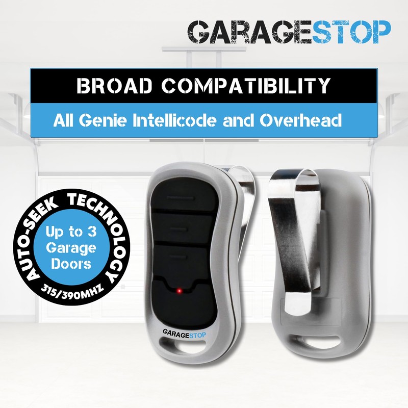 2X for Genie Intellicode Garage Door Remote, G3T-BX G3T-R 3-Button