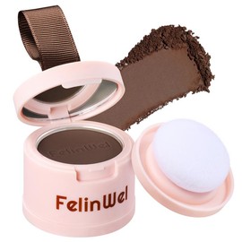 FelinWel Root Touch Up Hair Color - Instantly Gray Hair Cover Up, Long-Lasting Hairline Shadow Powder for Women and Men - Color: 01# Dark Brown