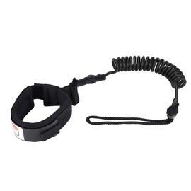 Surfing Bodyboard Ankle Leash,Stand Up Paddle Board 5mm Coiled Spring Leg Foot Rope Surfing Leash for Surfboard Leash Coiled Foot Coiled Stand Up Paddle Board(Black)