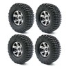 KEEDA 100 mm Rubber Tyres with 1.9 Inch Metal Beadlock