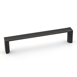 Richelieu Hardware BP5632596BORB Mégantic Collection 3 3/4-inch (96 mm) Center-to-Center Brushed Oil-Rubbed Bronze Modern Cabinet and Drawer Pull Handle for Kitchen, Bathroom, and Furniture