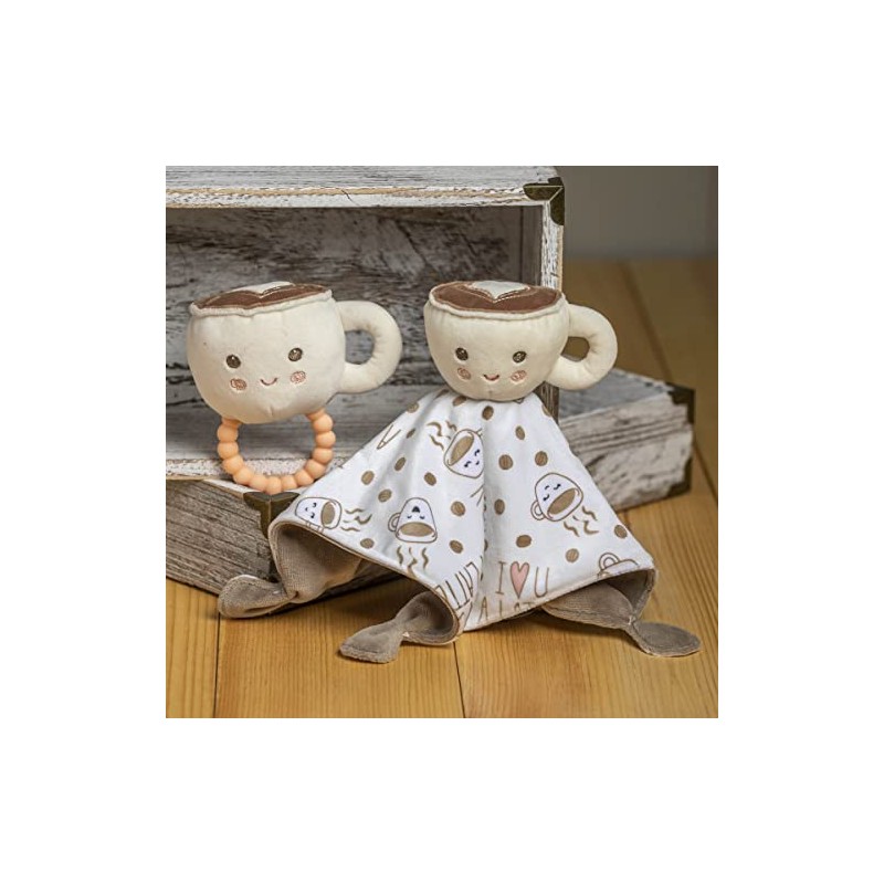 Mary Meyer Sweet Soothie Soft Baby Rattle with Teether Ring,