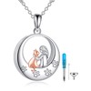 TIGER RIDER Sterling Silver Cat Urn Necklace for Ashes Cat