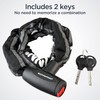 Schwinn Reflective Chain Key Lock for Bike, 3 feet x
