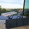 LASUK 88L Key Keyboard Case (Size:57.5"x8"x18"), Portable Keyboard Piano Waterproof