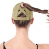 Epsoco Womens Criss Cross Ponytail Baseball Cap Washed Distressed Ponytail